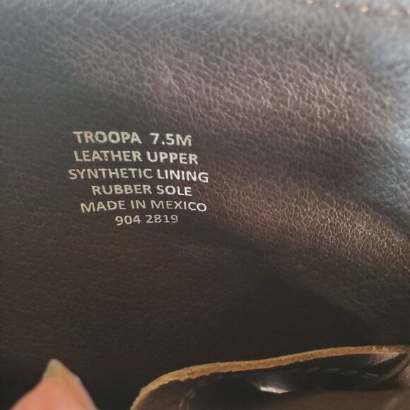 Steve Madden Women’s Boots Size 7.5 Brown Leather Troopa Combat Lace-Up Side Zip - Picture 13 of 13